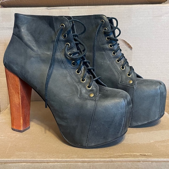 Jeffrey Campbell Free People Lita Platform Ankle Boots sz